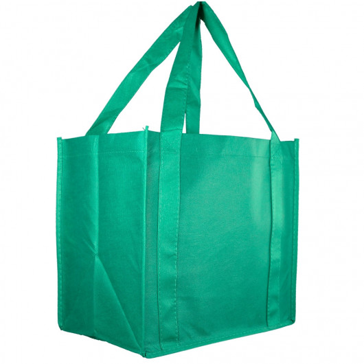Green Logo Shopping Tote Bags